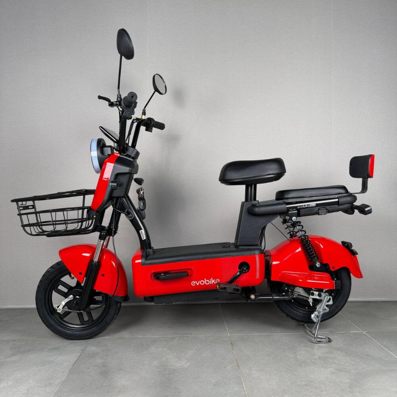 Електровелосипед EVOBIKE Nova S 500W 48V 12Ah червоного кольору з амортизацією та швидкістю до 40 км/год, Фото 3
