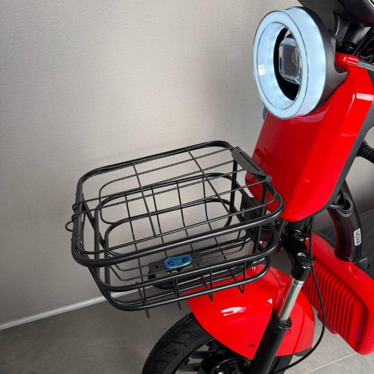 Електровелосипед EVOBIKE Nova S 500W 48V 12Ah червоного кольору з амортизацією та швидкістю до 40 км/год, Фото 2
