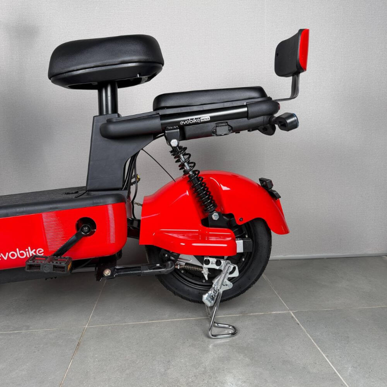 Електровелосипед EVOBIKE Nova S 500W 48V 12Ah червоного кольору з амортизацією та швидкістю до 40 км/год, Фото 12