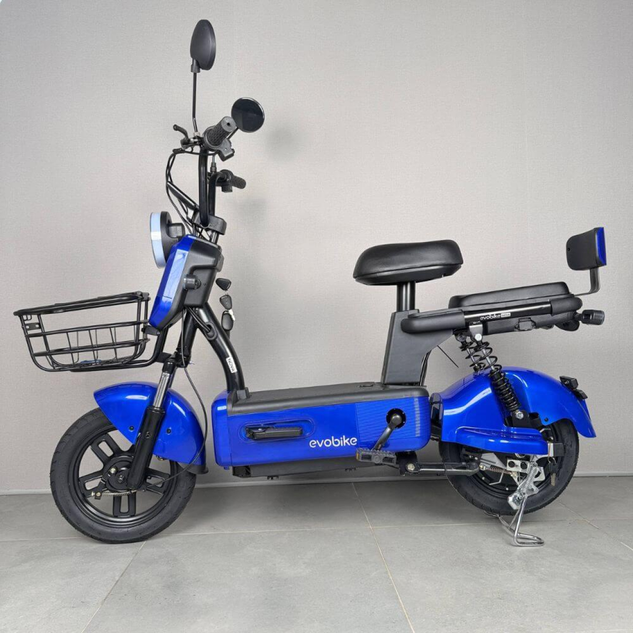 Електровелосипед EVOBIKE Nova S 500W 48V 12Ah синього кольору з амортизацією та швидкістю до 40 км/год, Фото 5