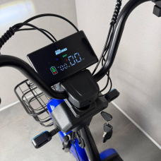 Електровелосипед EVOBIKE Nova S 500W 48V 12Ah синього кольору з амортизацією та швидкістю до 40 км/год, Фото 9