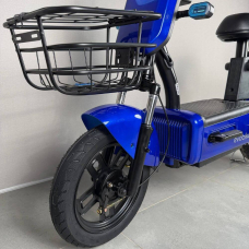 Електровелосипед EVOBIKE Nova S 500W 48V 12Ah синього кольору з амортизацією та швидкістю до 40 км/год, Фото 7