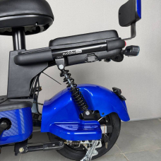 Електровелосипед EVOBIKE Nova S 500W 48V 12Ah синього кольору з амортизацією та швидкістю до 40 км/год, Фото 4