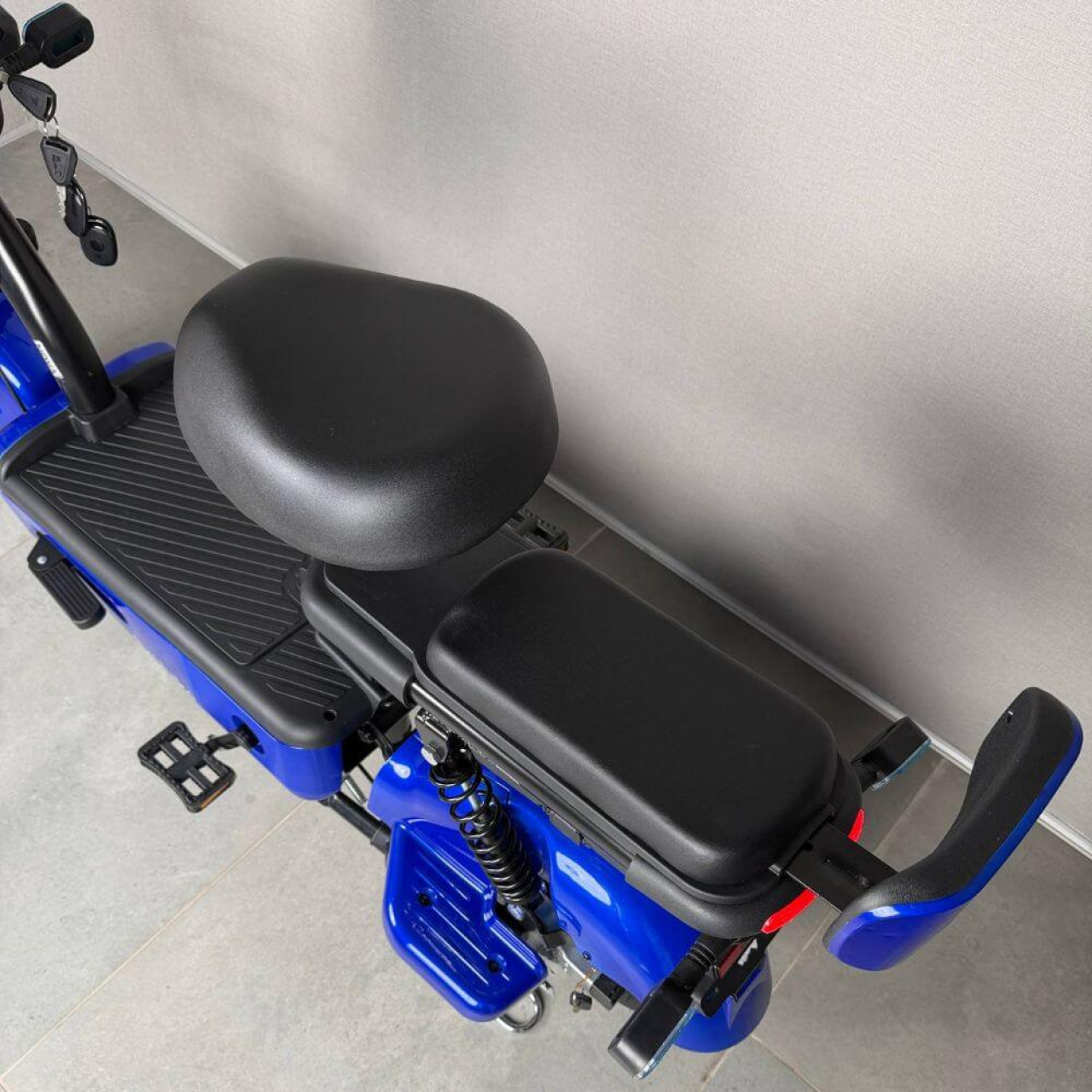 Електровелосипед EVOBIKE Nova S 500W 48V 12Ah синього кольору з амортизацією та швидкістю до 40 км/год, Фото 14