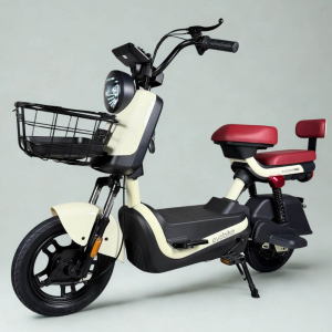 EVOBIKE Atlas PRO 14" 800W 60V 20Ah — электровелосипед с графеновым аккумулятором, до 30 км/ч, молочный