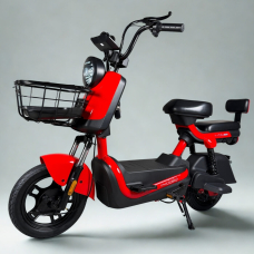 EVOBIKE Atlas PRO 14" 800W 60V 20Ah — электровелосипед с графеновым аккумулятором, до 30 км/ч, красный, Фото 1