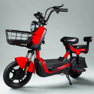 EVOBIKE Atlas PRO 14" 800W 60V 20Ah — электровелосипед с графеновым аккумулятором, до 30 км/ч, красный