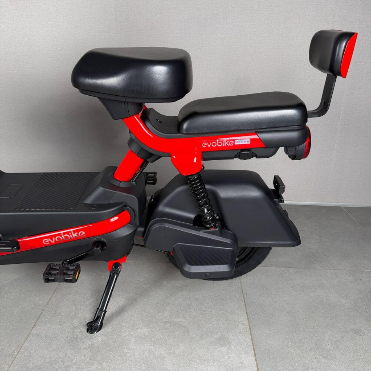 EVOBIKE Atlas PRO 14" 800W 60V 20Ah — электровелосипед с графеновым аккумулятором, до 30 км/ч, красный, Фото 5