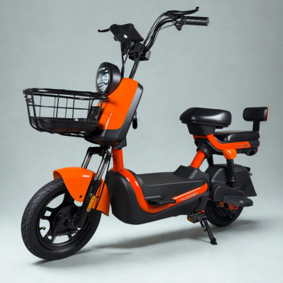 EVOBIKE Atlas PRO 14" 800W 60V 20Ah — електровелосипед з графеновим акумулятором, до 30 км/год, помаранчевий