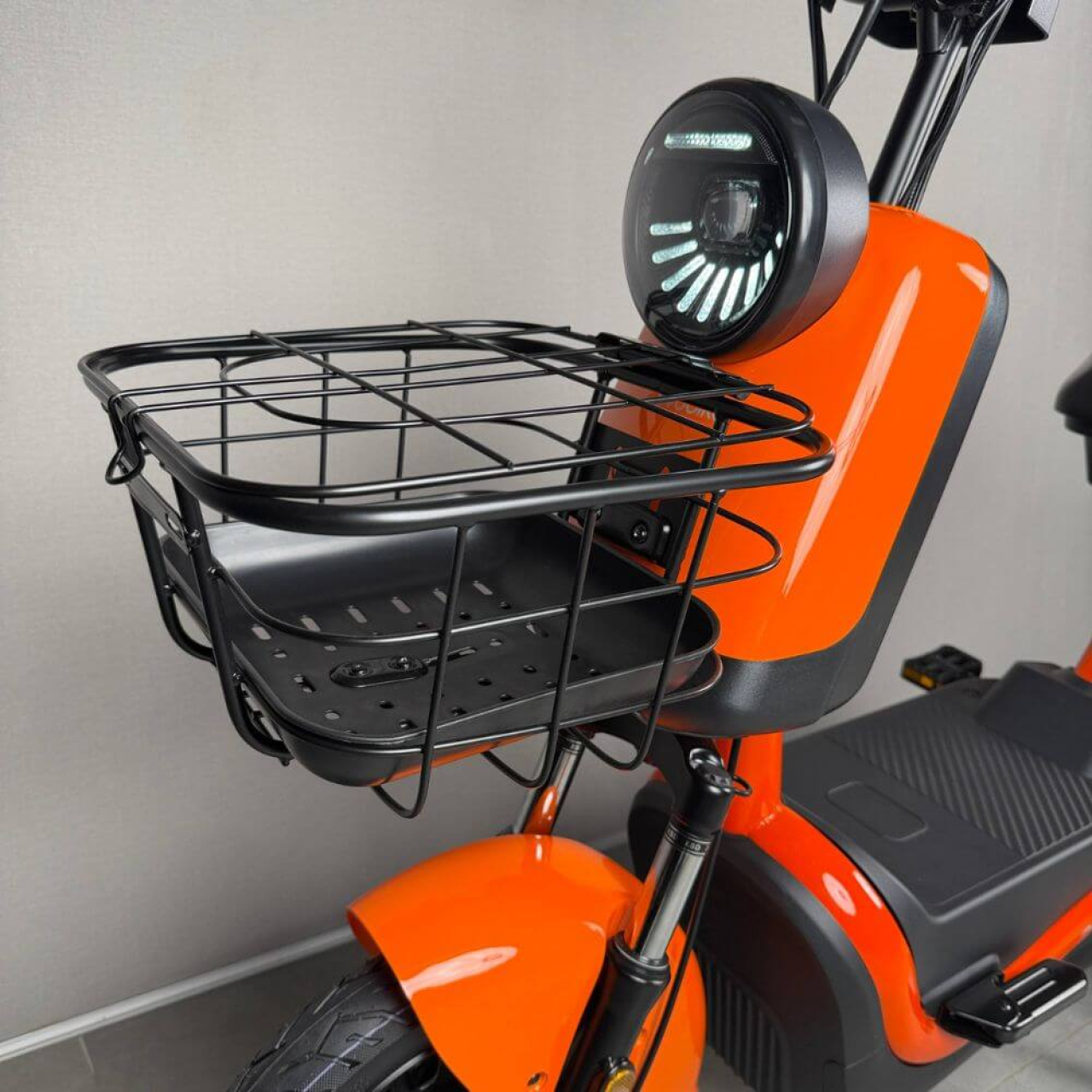 EVOBIKE Atlas PRO 14" 800W 60V 20Ah — электровелосипед с графеновым аккумулятором, до 30 км/ч, оранжевый, Фото 8
