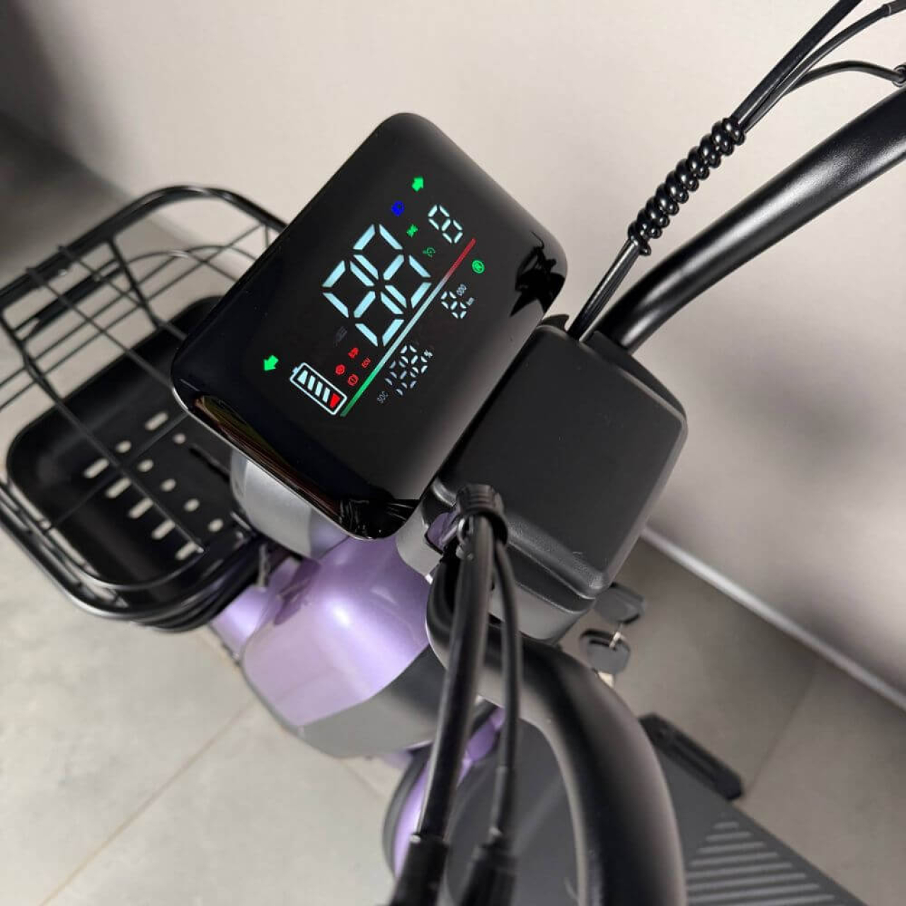 EVOBIKE Atlas PRO 14" 800W 60V 20Ah — электровелосипед с графеновым аккумулятором, до 30 км/ч, фиолетовый, Фото 8
