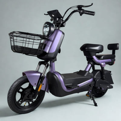 EVOBIKE Atlas PRO 14" 800W 60V 20Ah — електровелосипед з графеновим акумулятором, до 30 км/год, фіолетовий