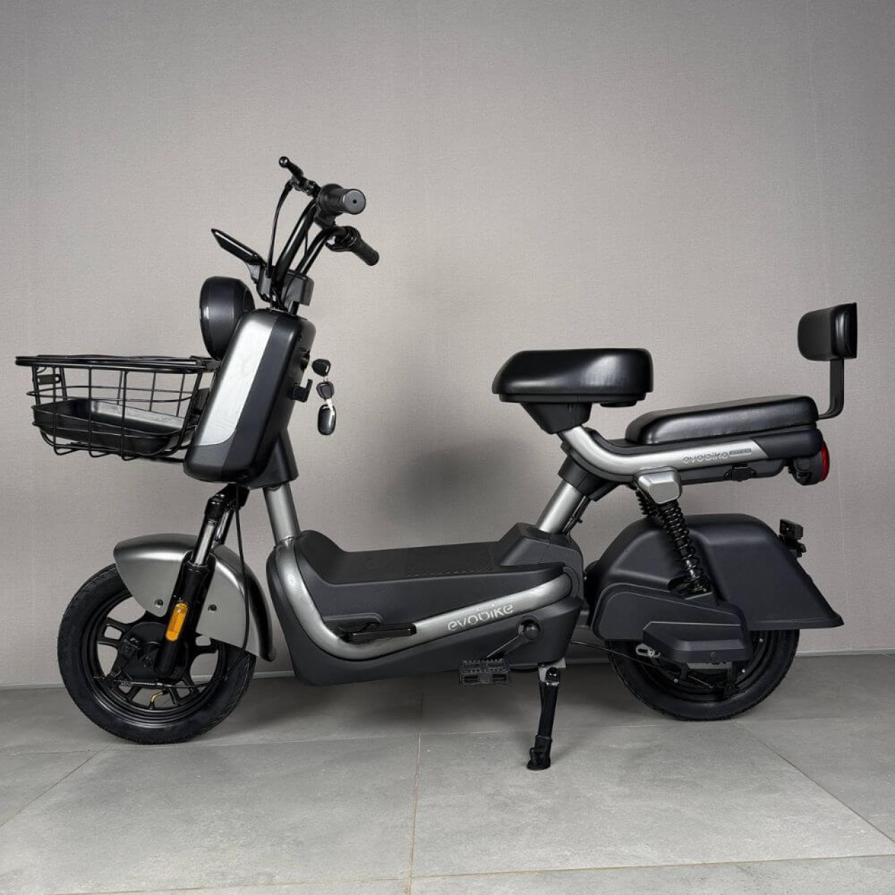 EVOBIKE Atlas PRO 14" 800W 60V 20Ah — электровелосипед с графеновым аккумулятором, до 30 км/ч, графит (серый), Фото 12