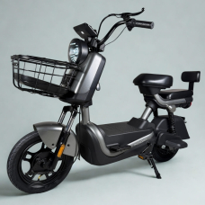 EVOBIKE Atlas PRO 14" 800W 60V 20Ah — электровелосипед с графеновым аккумулятором, до 30 км/ч, графит (серый), Фото 1