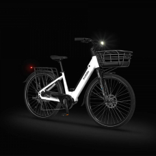 EVOBIKE Vivo N1 600W 48V 13Ah — электровелосипед 26" с LED-дисплеем и корзиной, белого цвета, Фото 6