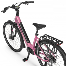 EVOBIKE Vivo N1 600W 48V 13Ah — электровелосипед 26" с LED-дисплеем и корзиной, розового цвета, Фото 7