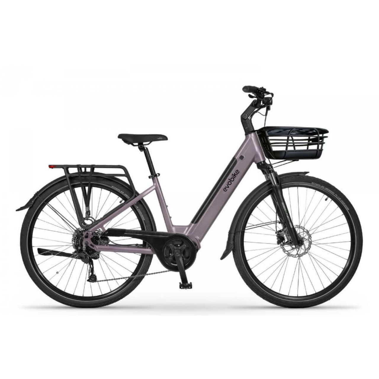 EVOBIKE Vivo N1 600W 48V 13Ah — электровелосипед 26" с LED-дисплеем и корзиной, графитового (серого) цвета, Фото 3