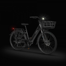 EVOBIKE Vivo N1 600W 48V 13Ah — электровелосипед 26" с LED-дисплеем и корзиной, чёрного цвета, Фото 2