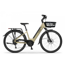 EVOBIKE Vivo N1 600W 48V 13Ah — электровелосипед 26" с LED-дисплеем и корзиной, бежевого цвета (капучино), Фото 2