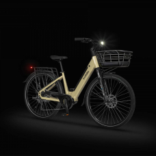EVOBIKE Vivo N1 600W 48V 13Ah — электровелосипед 26" с LED-дисплеем и корзиной, бежевого цвета (капучино), Фото 6
