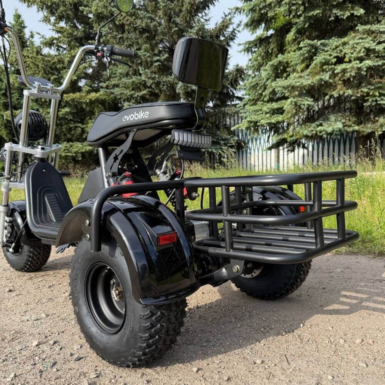 Електровелосипед EVOBIKE Grizzly X3 PRO 2500W 48V 24Ah триколісний, чорний, Фото 3