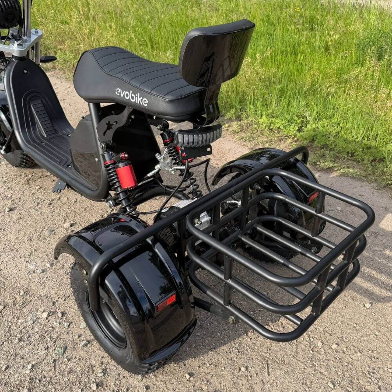 Електровелосипед EVOBIKE Grizzly X3 PRO 2500W 48V 24Ah триколісний, чорний, Фото 9