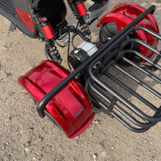 Електровелосипед EVOBIKE Grizzly X3 PRO 2500W 48V 24Ah триколісний, червоний, Фото 6