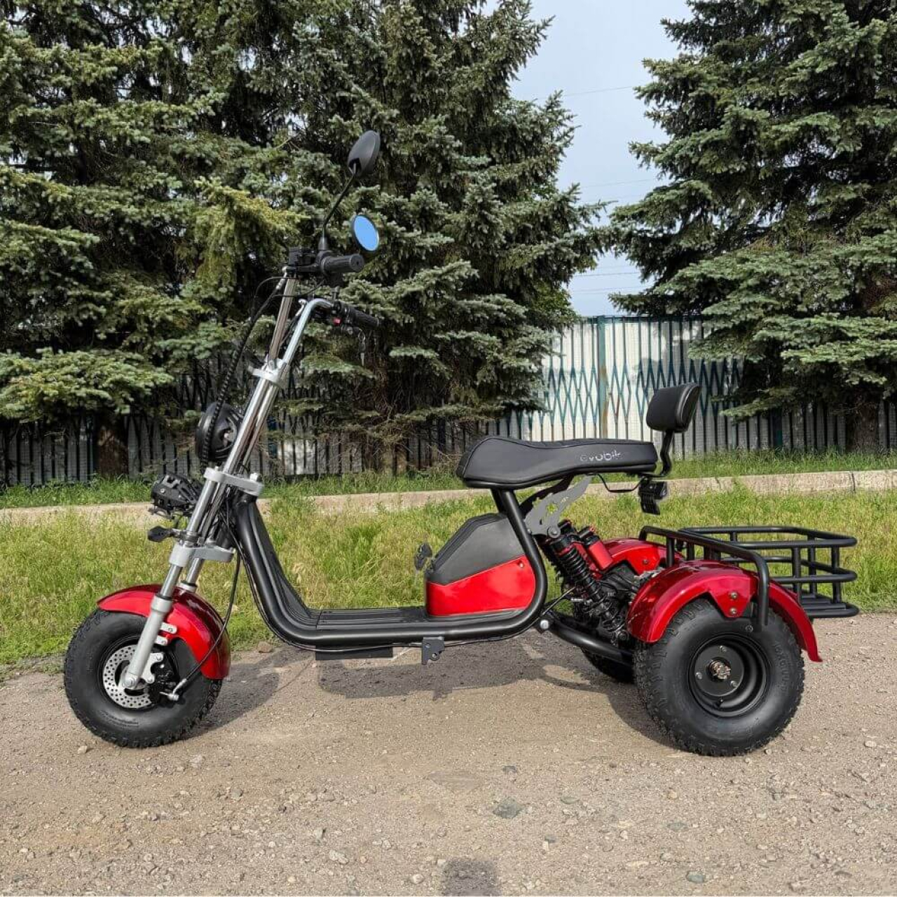 Електровелосипед EVOBIKE Grizzly X3 PRO 2500W 48V 24Ah триколісний, червоний, Фото 2