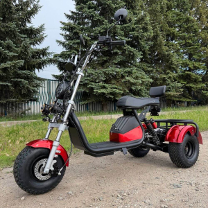 Електровелосипед EVOBIKE Grizzly X3 PRO 2500W 48V 24Ah триколісний, червоний