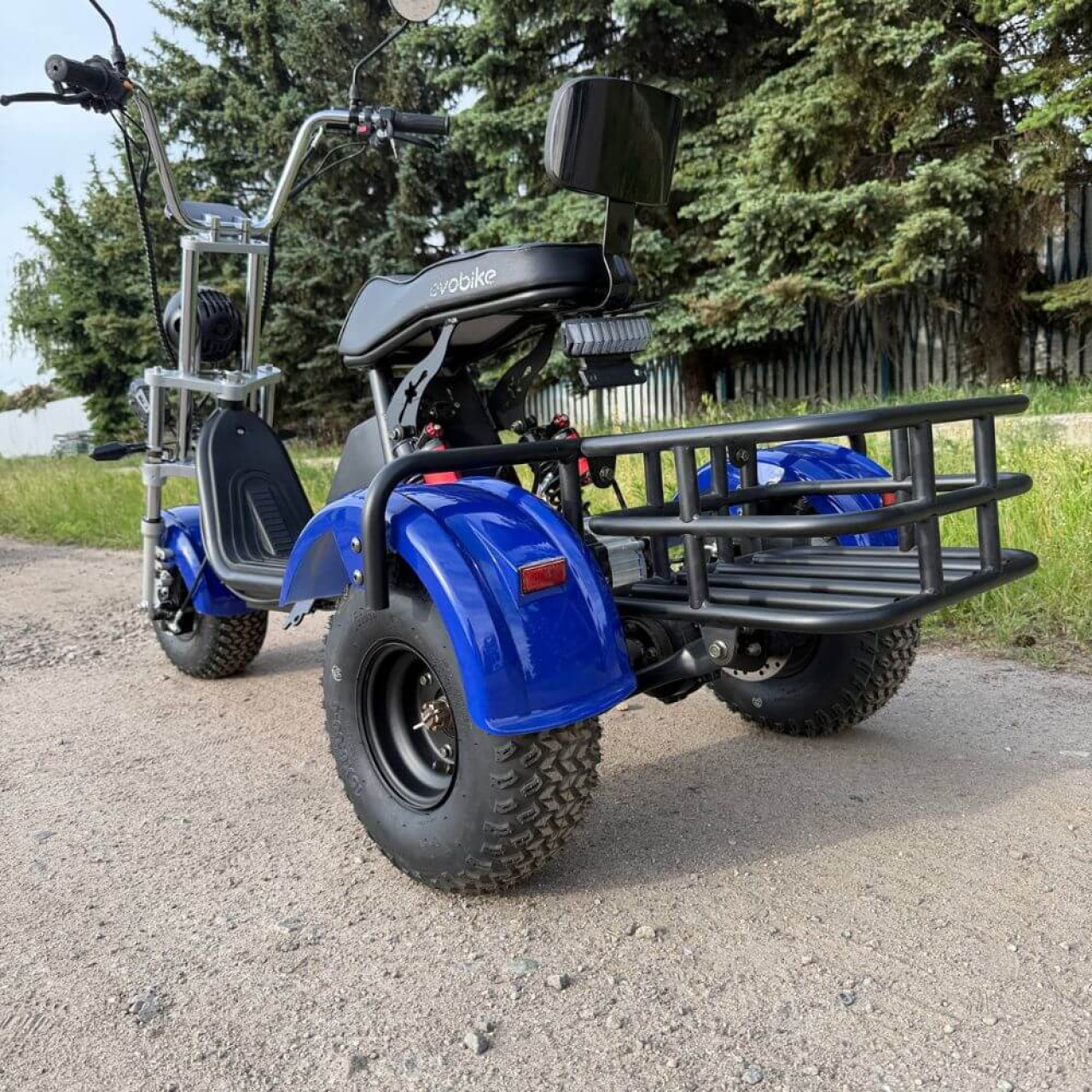 Електровелосипед EVOBIKE Grizzly X3 PRO 2500W 48V 24Ah триколісний, синій, Фото 5