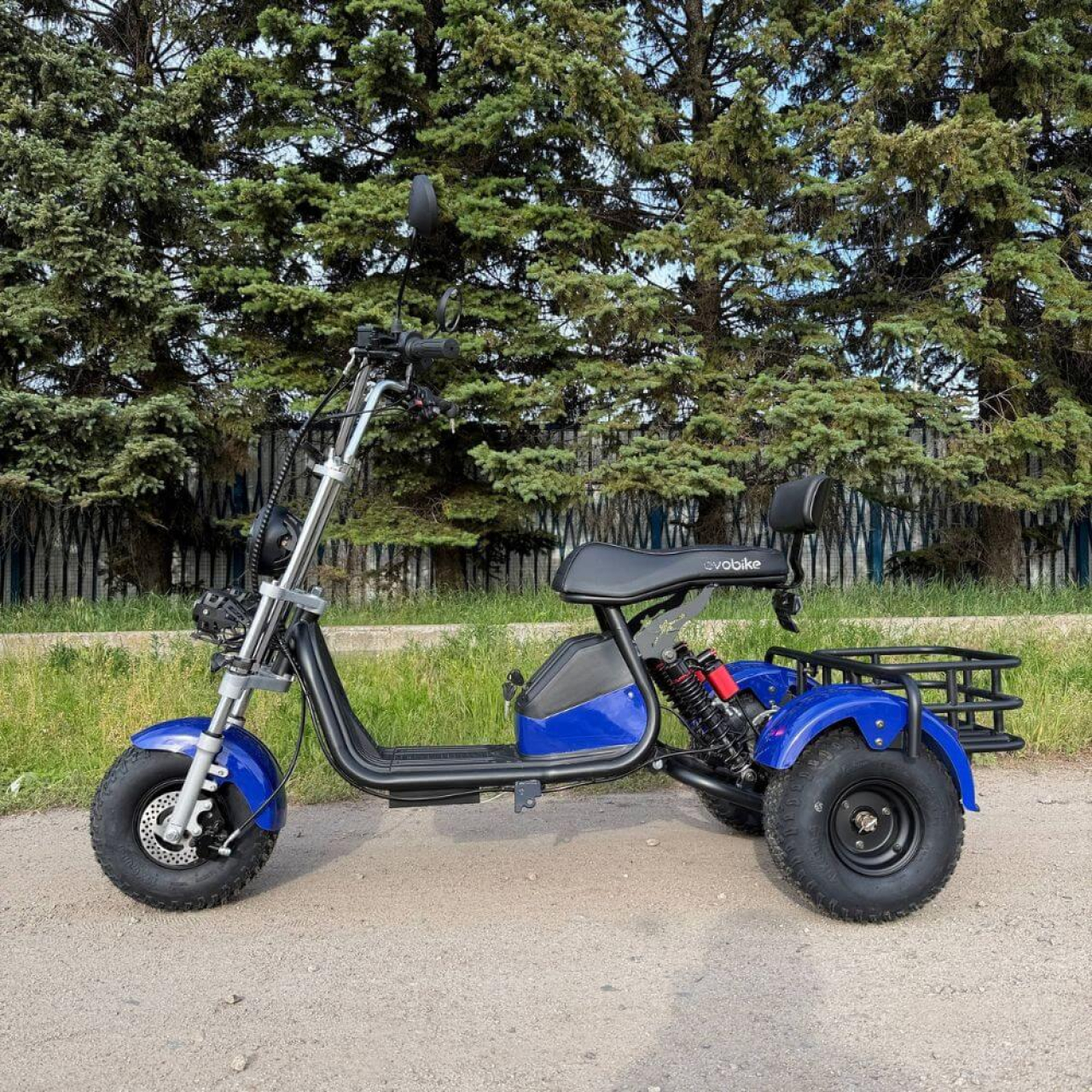 Електровелосипед EVOBIKE Grizzly X3 PRO 2500W 48V 24Ah триколісний, синій, Фото 2