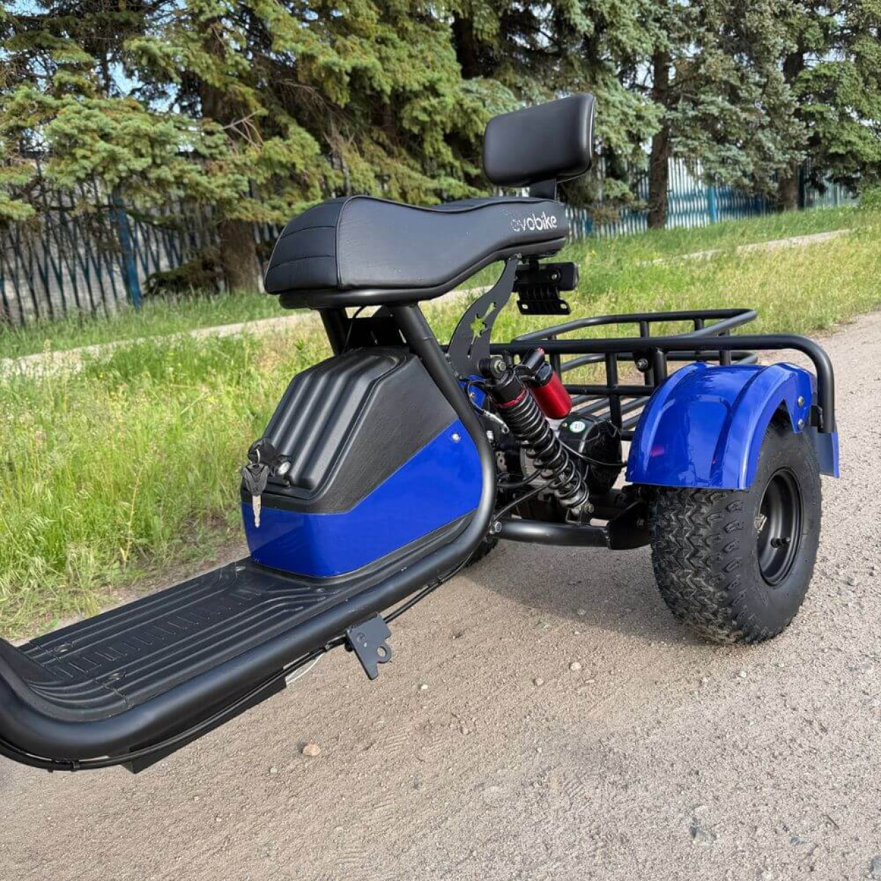 Електровелосипед EVOBIKE Grizzly X3 PRO 2500W 48V 24Ah триколісний, синій, Фото 4