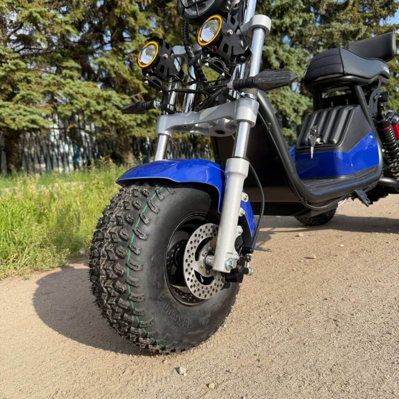 Електровелосипед EVOBIKE Grizzly X3 PRO 2500W 48V 24Ah триколісний, синій, Фото 3