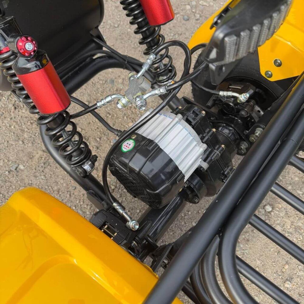 Електровелосипед EVOBIKE Grizzly X3 PRO 2500W 48V 24Ah триколісний, жовтий, Фото 10