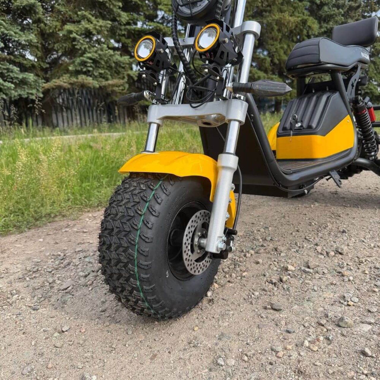 Електровелосипед EVOBIKE Grizzly X3 PRO 2500W 48V 24Ah триколісний, жовтий, Фото 3