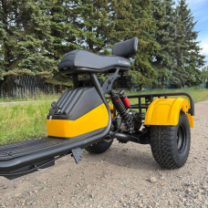 Електровелосипед EVOBIKE Grizzly X3 PRO 2500W 48V 24Ah триколісний, жовтий, Фото 8
